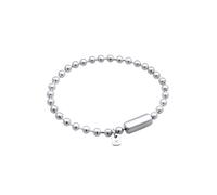 Kuzzoi Herren Silber Armband Kugelkette (4 mm) 925 Sterling Silber mit Zylinderverschluss für den Mann, Silberarmband Länge 21 cm