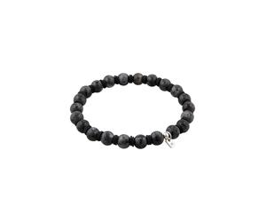 KUZZOI Lavakite Perlen Grau 925 Sterling Silber 19 Herren