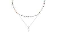 KUZZOI Layer Glas Beads Blitz Anhänger 925 Silber 50 Herren