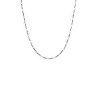 KUZZOI Männer Figarokette Massiv Oxidiert 925 Silber 50 Herren