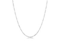 KUZZOI Männer Figarokette Massiv Oxidiert 925 Silber 50 Herren