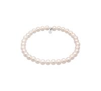 KUZZOI Männer Robust Muschelkernperlen 925 Silber Weiß Herren