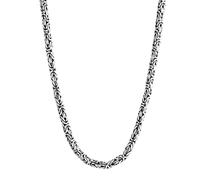 Kuzzoi massive 925 Sterling Silber Königskette Herren Halskette, Dicke 5mm, Länge 50 cm, mit Schmuckbox - 345053-050