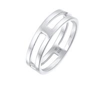 KUZZOI, Ring Herren Bandring Steg Massiv 925 Silber in silber, für Herren Gr. 62 mm