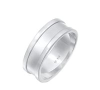 KUZZOI - Bandring Breit Oxidiert Casual 925 Silber Herrenschmuck 1 ct Herren