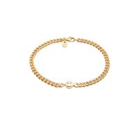 KUZZOI mit Smiling Face Happy 925 Silber goldfarben Herren