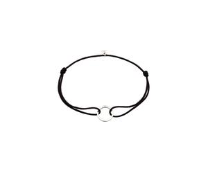 KUZZOI Nylonband Kreis Symbol 925 Sterling Silber 19 Herren