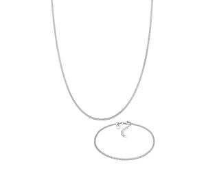 KUZZOI Panzerarmband Kette Basic 925 Silber silberfarben Herren