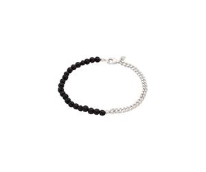 KUZZOI Panzerkette Lava Schwarz 925 Sterling Silver 21 Herren