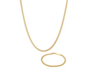 KUZZOI Panzerketten Armband Kette Basic 925 Silber golfarben Herren