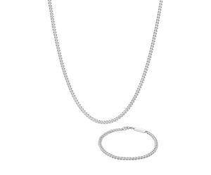 KUZZOI Panzerketten Armband Kette Basic 925 Silber silberfarben Herren