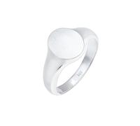 KUZZOI, Ring Basic Cool Siegelring Herren Matt 925 Silber in silber, für Herren Gr. 58 mm