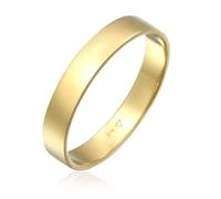 Kuzzoi Ringe - Ring Bandring Herrenring Freundschaftsring 375 Gel - Gr. 66 MM - in Gold - für Damen