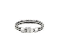 KUZZOI Schlangenkette Flach 925 Sterling Silber Oxidiert 19 Damen
