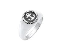 KUZZOI Siegelring Anker Anchor Maritim Oxid 925er Silber 64 Herren