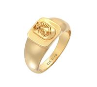 KUZZOI - KUZZOI Ring Siegelring Wappen Pinky Ring Klassik 925 Silber Ringe Herren