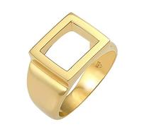KUZZOI, Ring Siegelring Herren Rechteckig 925 Silber in gold, für Herren Gr. 62 mm