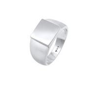 Kuzzoi Siegelring Herrenring poliert, Bandring massiv (11 mm) in 925 Sterling Silber, Robuster Biker Schmuck mit rechteckiger Oberfläche, Ring für Männer in der Ringgröße 54, 0607322120_54