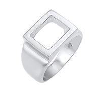 KUZZOI, Ring Siegelring Herren Rechteckig 925 Silber in silber, für Herren Gr. 64 mm