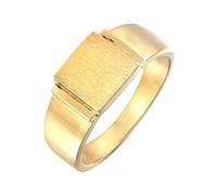 KUZZOI - Herren Siegelring Matt 925 Silber Ringe