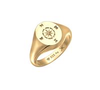 KUZZOI Siegelring Kompass 925 Sterling Silber 62 Herren