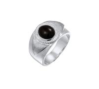 KUZZOI Ring Siegelring Oval Onyx Cabochon Schwarz 925 Sterling Silber Festival 925 Sterling Silber für Herren - 66