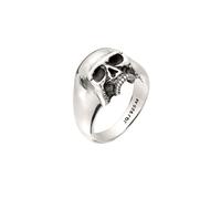KUZZOI Siegelring Totenkopf 925 Sterling Silber 60 Herren