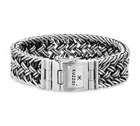 Kuzzoi Silberarmband Herrenarmband aus massivem 925 Silber Breite 20 mm