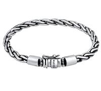 Kuzzoi Silberarmband Herrenarmband aus massivem 925 Silber Länge 23 cm