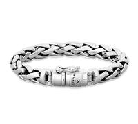 Kuzzoi Silberarmband Herrenarmband aus massivem 925er Sterling Silber, Breite 10 mm, Länge 21 cm, 335105-021