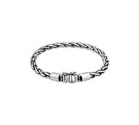 Kuzzoi Silberarmband Herrenarmband aus massivem 925er Sterling Silber, Länge 19 cm, 335112-019