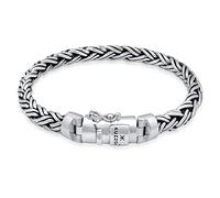 Kuzzoi SilberarmbandHerren Armband aus massivem 925er Sterling Silber, Breite 8,5 mm, Länge 19 cm, 335111-019