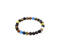 KUZZOI Smiling Face Bead Glas Achat Perlen 925 Sterling Silber 19 Herren