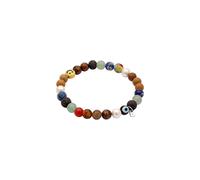 KUZZOI Smiling Face Evil Eye Bead Glas Achat 925 Sterling Silber 21 Herren