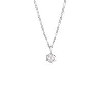 KUZZOI Solitär Anhänger Zirkonia Weiß 925 Sterling Silber 50 Herren