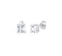 Kuzzoi Herren-Ohrringe Ohrstecker mit funkelnden Zirkonia Quadrat (4 mm) aus 925 Sterling Silber Hochwertiger Ohrschmuck für Männer, 0302732023