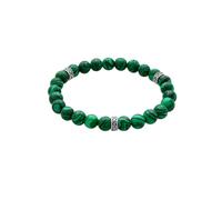 KUZZOI Armband Herren Oxidiert Achat Matt Grün Look 925er Silber Grün