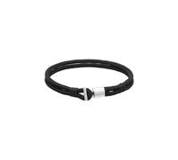 PAULO FANELLO Herren Armband schwarz / silber, Größe 19, 4161717 Schwarz / Silber 19