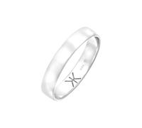 KUZZOI Trauring Herrenring Verlobungsring Bandring 585 Weißgold 66 Herren