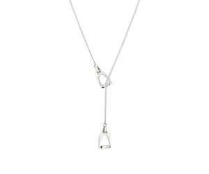 KUZZOI Y-Kette Steigbügel 925 Sterling Silber 60 Herren
