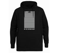 Kwantees Dammit I Ironed My Joy Division Unisex Schwarz Hoodie Umweltfreundliche Kapuzenjacke