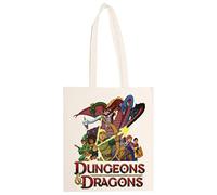 Kwantees Dungeons And Dragons Cartoon 80s Beige Totebag umweltfreundliche Unisex-Tasche