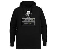 Kwantees Undertale Sans Unisex Schwarzer Hoodie Umweltfreundliche Kapuzenjacke Unisex Black Hoodie Eco-Friendly Hooded Jacket