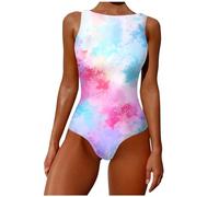 Kwatieh Modischer Damen Badeanzug 2024 Kollektion Elegant Design Bedruckter Einteiler Schwimmanzug Sexy Bikini Bauchweg GroßE GrößEn Womens Bathing Suit