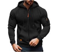 Kwatieh Sweatjacke Herren Mit Kapuze, Hoodie Kapuzenpullover Reißverschluss Oversized Sweatshirt Kapuze Übergangsjacke Kapuzenmantel Classic Sportjacke Casual Outdoorjacke Jacke Kapuzenjacke #905