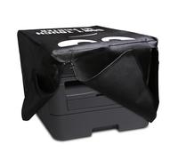 kwmobile Cover kompatibel mit Brother DCP-L2530DW / L2550DN / MFC-L2710DN / L2750DW - Tasche Hülle Drucker - Staubschutzhülle Schutzhaube Schutzhülle - Weiß Schwarz Don't touch my printer