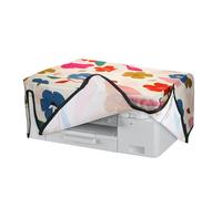 kwmobile Leinen Cover kompatibel mit Brother MFC-J4335DW Hülle - Tasche für Drucker - Staubschutzhülle Schutzhaube Schutzhülle - Pink Dunkelblau Creme