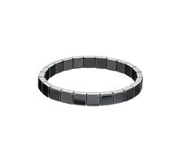 kwoifioy Elastic Hematite Square Bead Bracelets Natural Black Stone Unisex Wristband Hematite Bracelets Creative Designs Bracelets