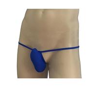 KWTF Männer Sexy Tanga G-String Low Rise Slips T-Back Slips High Stretch Dessous Offenen Hintern Unterwäsche Lange Bulge Pouch Unterhose