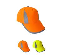 KX054K Korntex Kinder Hi-Viz-, Fluo-, Reflektierende Kappe Signal Orange One Size